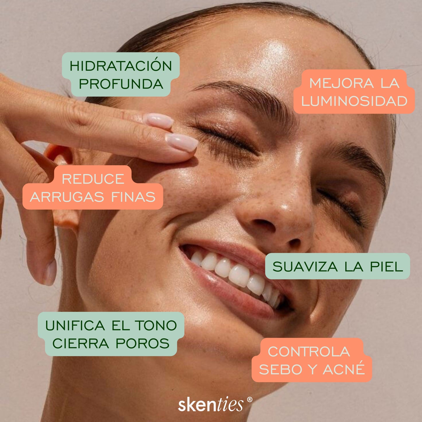 Sérum Hidratante con Ácido Hialurónico, Niacinamida y Vitamina E FPS 15 - 30 ml