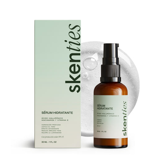 Sérum Hidratante con Ácido Hialurónico, Niacinamida y Vitamina E FPS 15 - 30 ml
