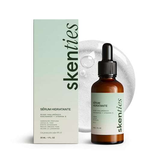 Sérum Hidratante con Ácido Hialurónico, Niacinamida y Vitamina E FPS 15 - 30 ml